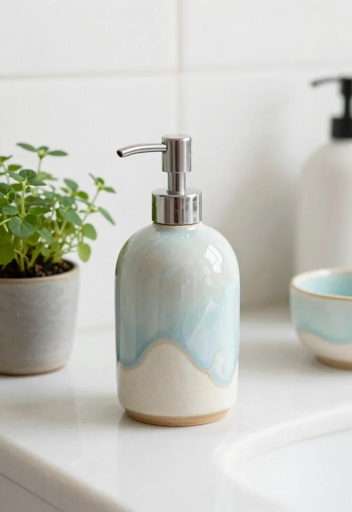 10 Bathroom Soap Dispenser Ideas That Look Built In 3. Ceramic Chic 0