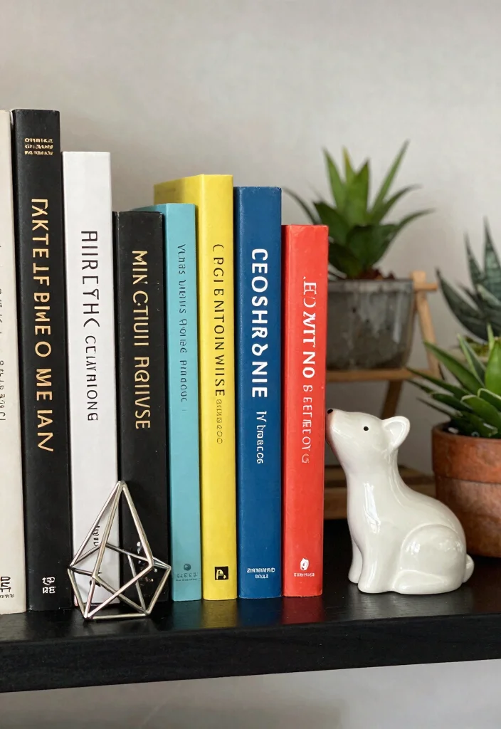 10 Bedroom Book Corner Ideas for Cozy Reading Nooks 6. Bookends with Personality 0