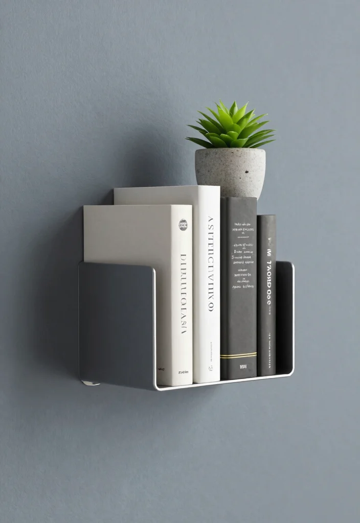 10 Bedroom Book Corner Ideas for Cozy Reading Nooks 8. Wall Mounted Book Holder 0