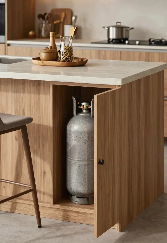 10 Gas Cylinder Storage Ideas for Kitchens That Stay Hidden 12 10 Gas Cylinder Storage Ideas for Kitchens That Stay Hidden 2. Under Counter Solutions 0