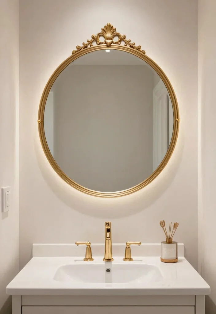 10 Half Bathroom Decor Ideas That Feel Complete 23 10 Half Bathroom Decor Ideas That Feel Complete 3. Statement Mirrors 0