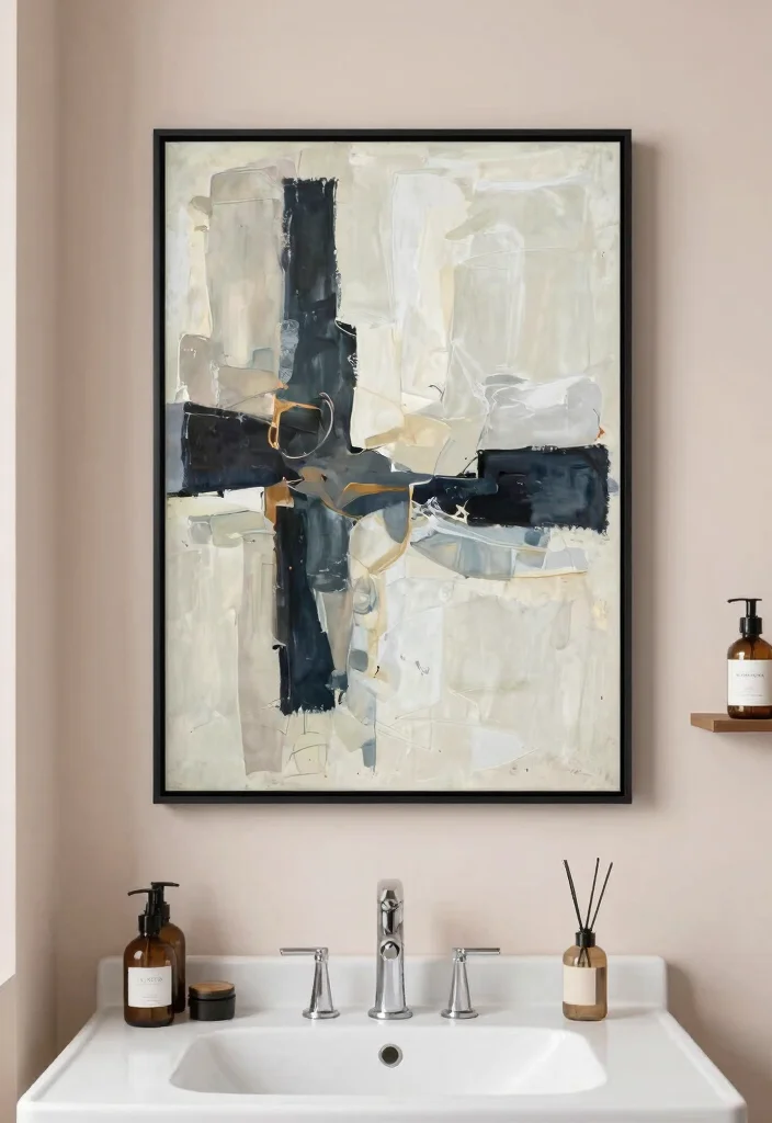 10 Half Bathroom Decor Ideas That Feel Complete 36 10 Half Bathroom Decor Ideas That Feel Complete 6. Bold Artwork 0