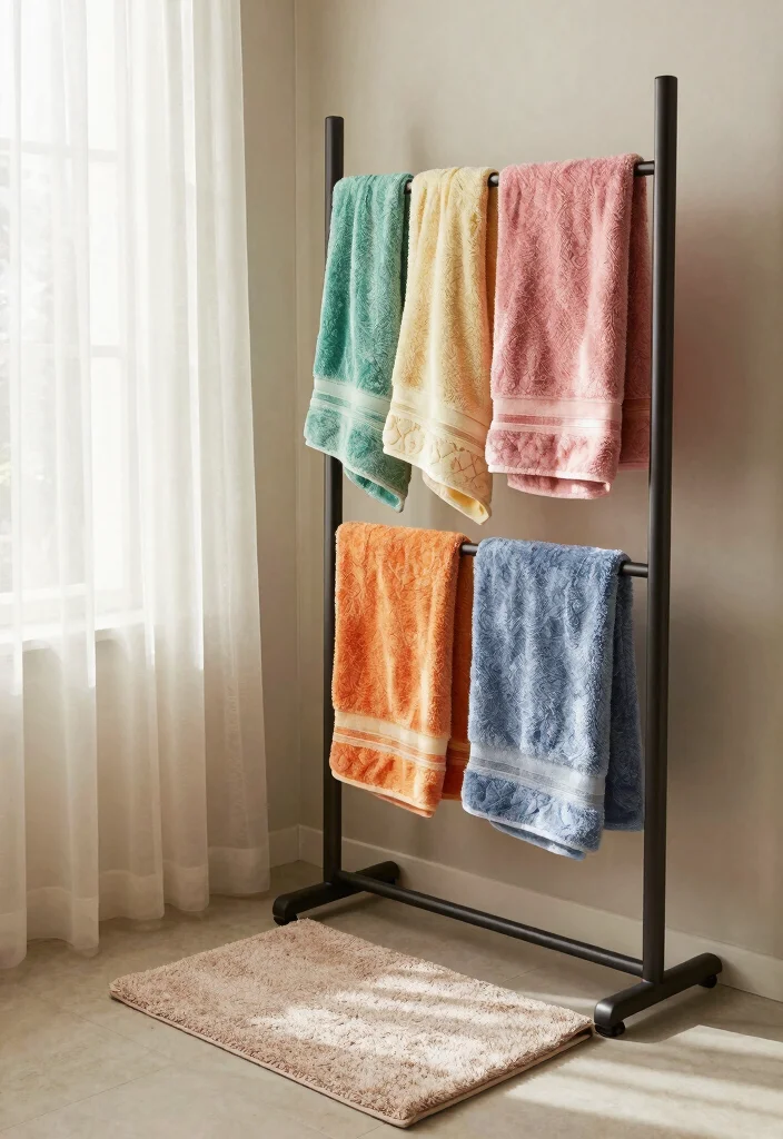 10 Half Bathroom Decor Ideas That Feel Complete 38 10 Half Bathroom Decor Ideas That Feel Complete 8. Creative Use of Textiles 0