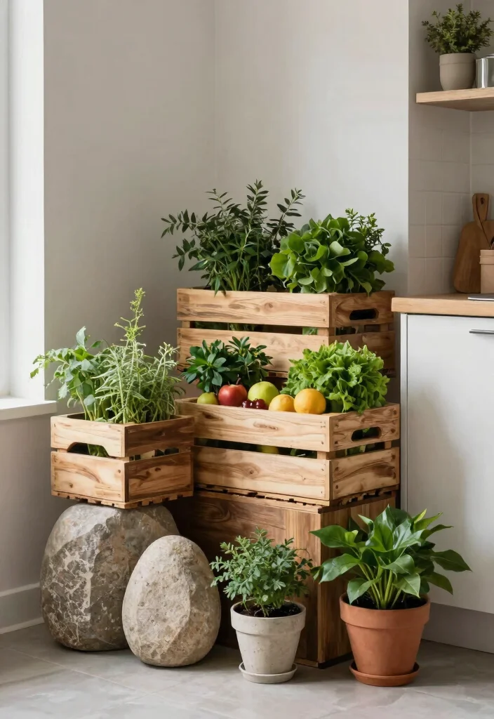 10 Kitchen Counter Corner Decor Ideas That Look Intentional 10. Natural Elements Integration 0