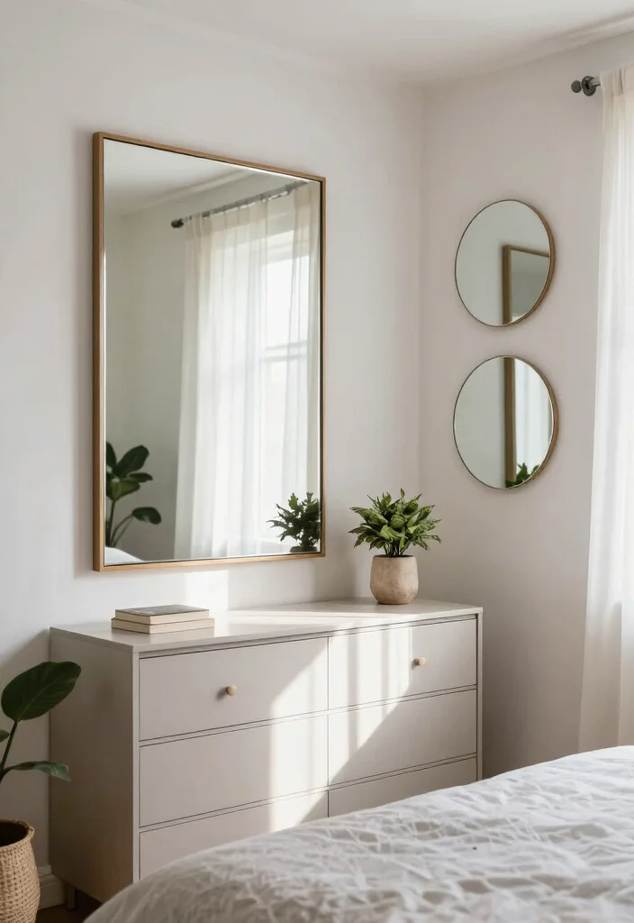 10 Simple Bedroom Ideas for Small Rooms That Feel Open 3. Mirrors for Depth 0