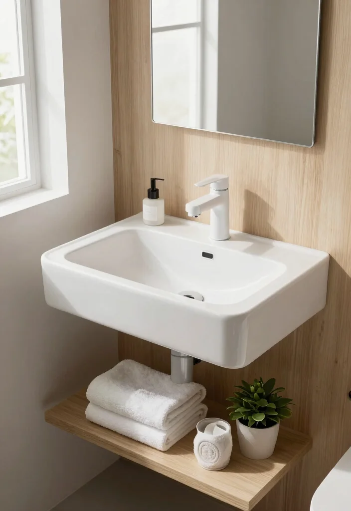 10 Small Bathroom Sink Ideas for Tight Layouts 6. Floating Sinks 0
