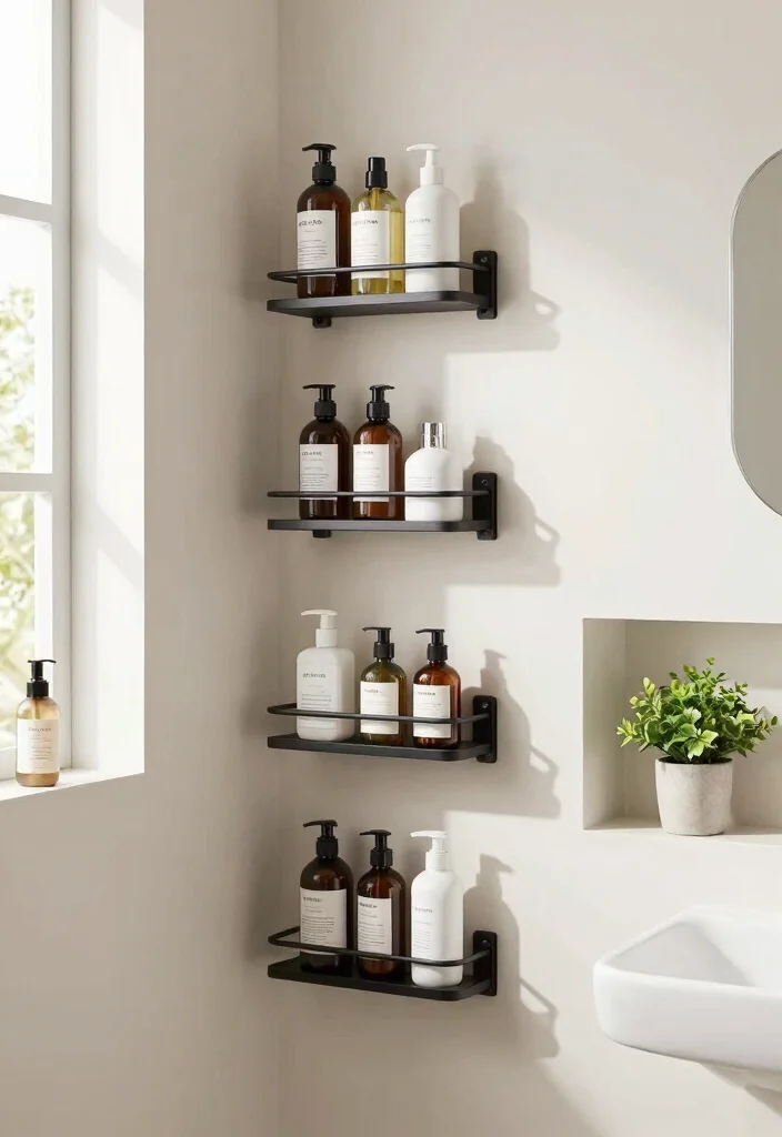 10 Small Bathroom Walk In Shower Ideas That Feel Open 8. Vertical Storage Solutions 0