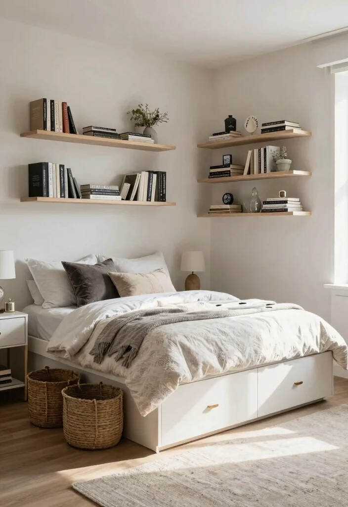 12 Baddie Bedroom Ideas with Bold Aesthetic Vibes 6. Smart Storage Solutions 0