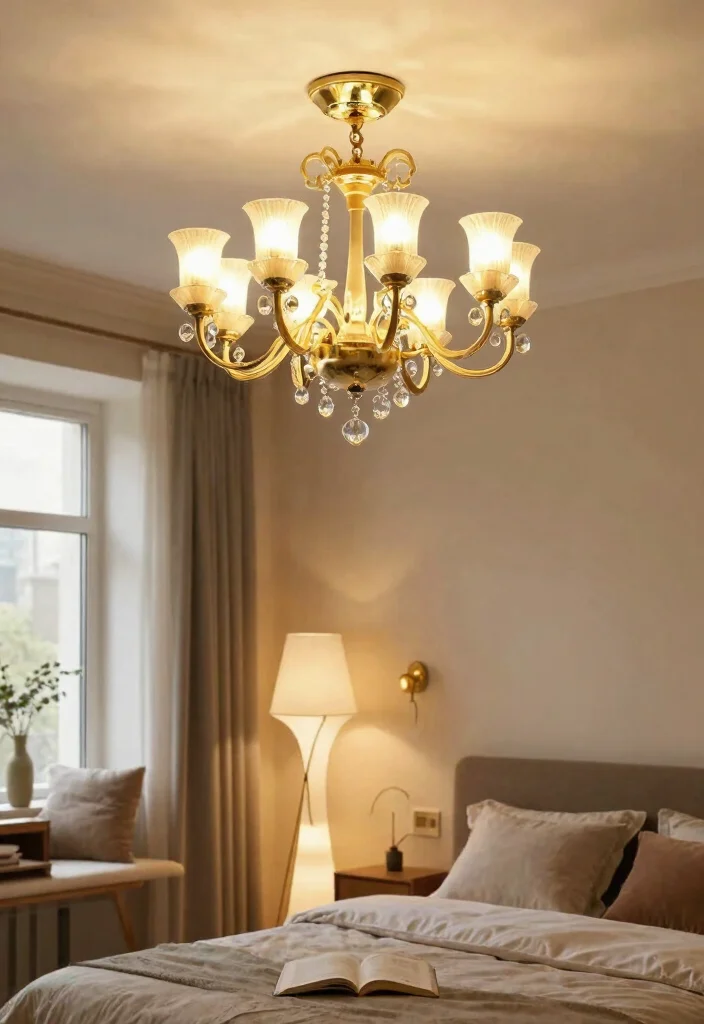 12 Baddie Bedroom Ideas with Bold Aesthetic Vibes 9. Statement Lighting Fixtures 0