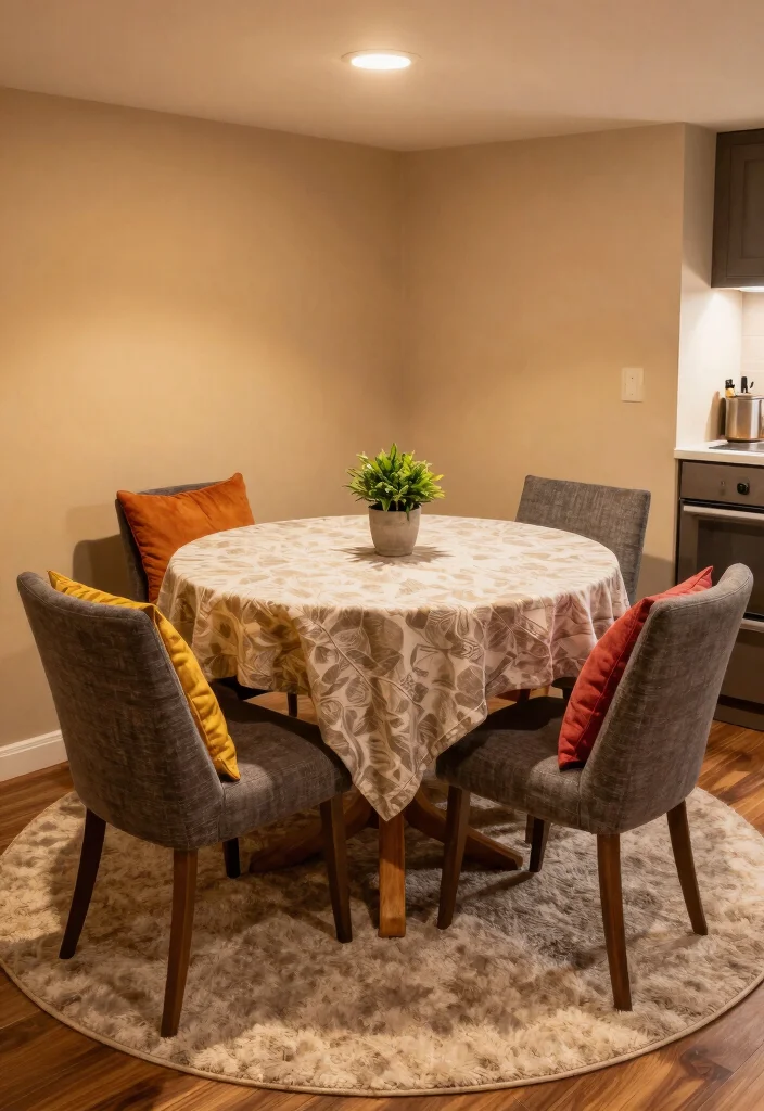 12 Basement Kitchen Ideas That Feel Warm and Inviting 3. Soft Textiles for Comfort 0