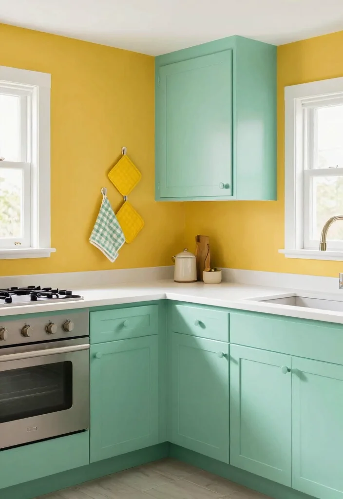 12 Basement Kitchen Ideas That Feel Warm and Inviting 4. Color Your World 0