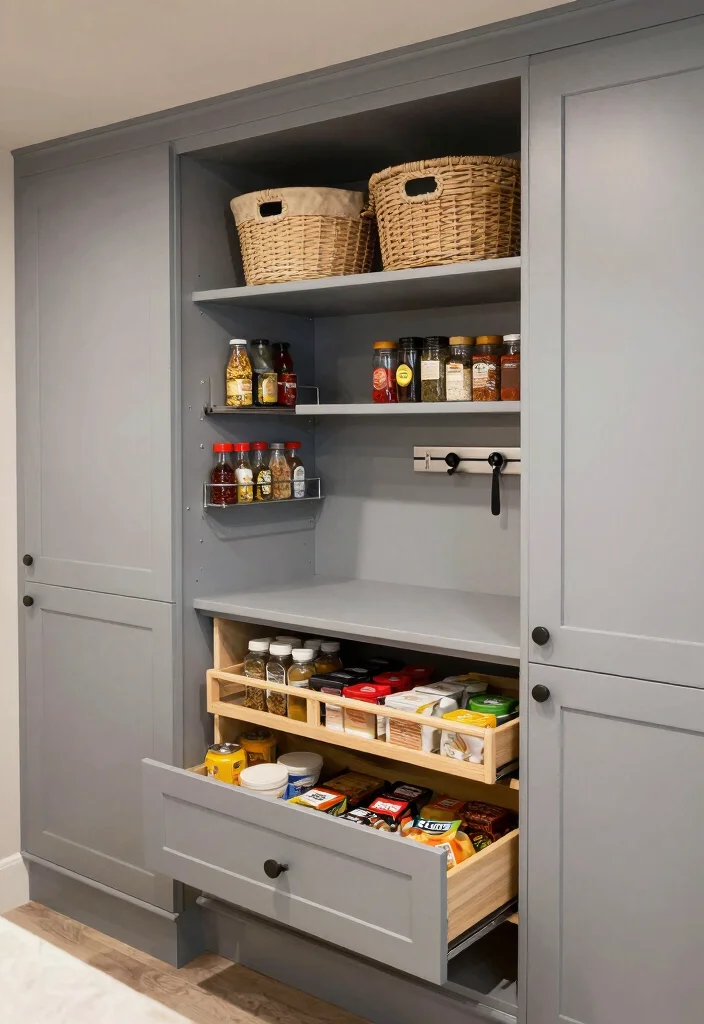 12 Basement Kitchen Ideas That Feel Warm and Inviting 5. Functional Storage Solutions 0