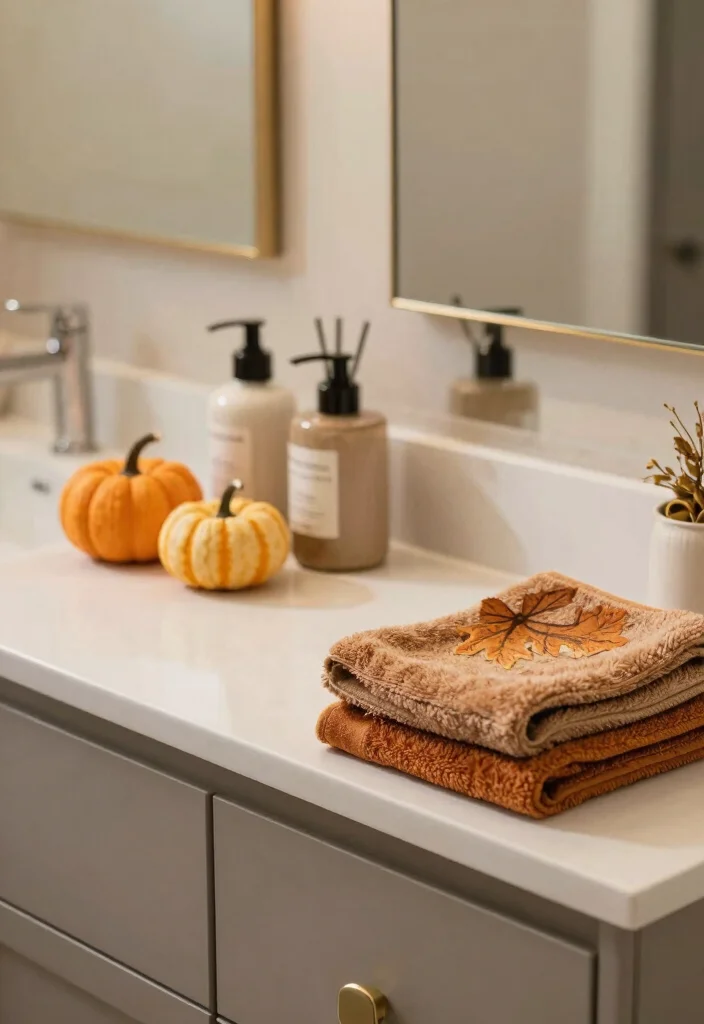 12 Bathroom Counter Decor Ideas That Look Styled 10. Seasonal Decor Swaps 0
