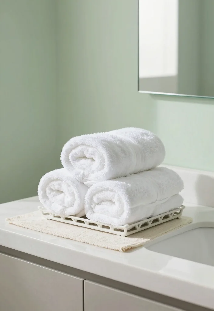 12 Bathroom Counter Decor Ideas That Look Styled 12. Soft Textiles 0