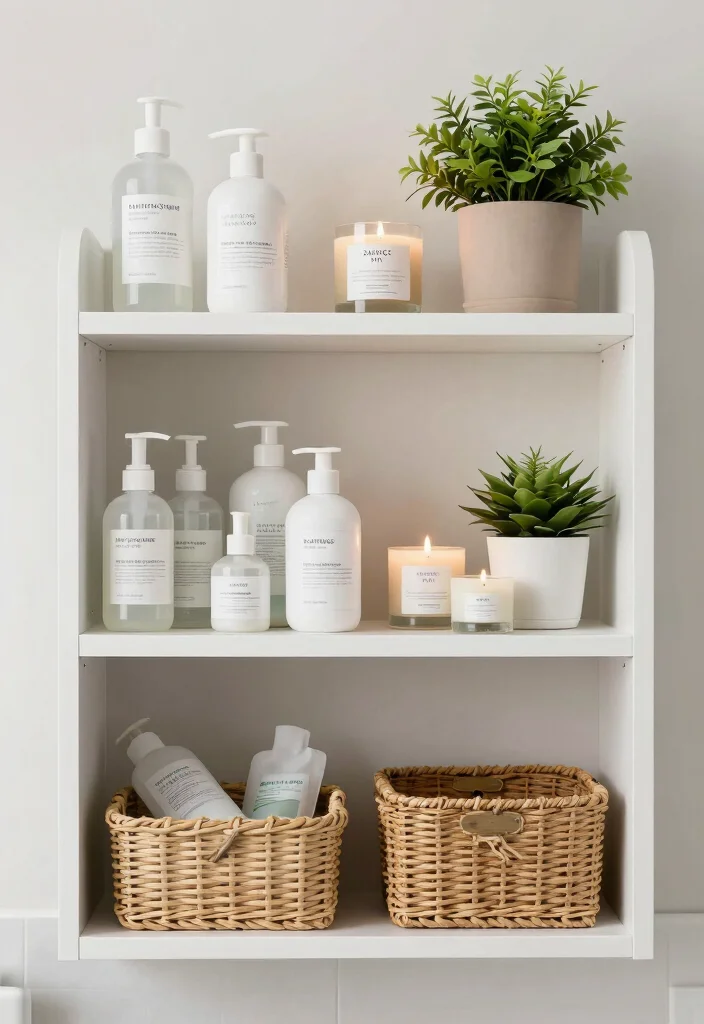 12 Bathroom Shelf Decor Ideas That Feel Intentional 11. Create Zones 0