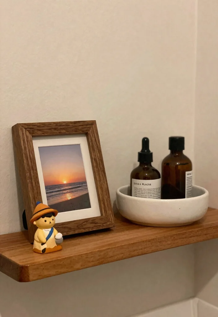 12 Bathroom Shelf Decor Ideas That Feel Intentional 6. Personal Touches 0