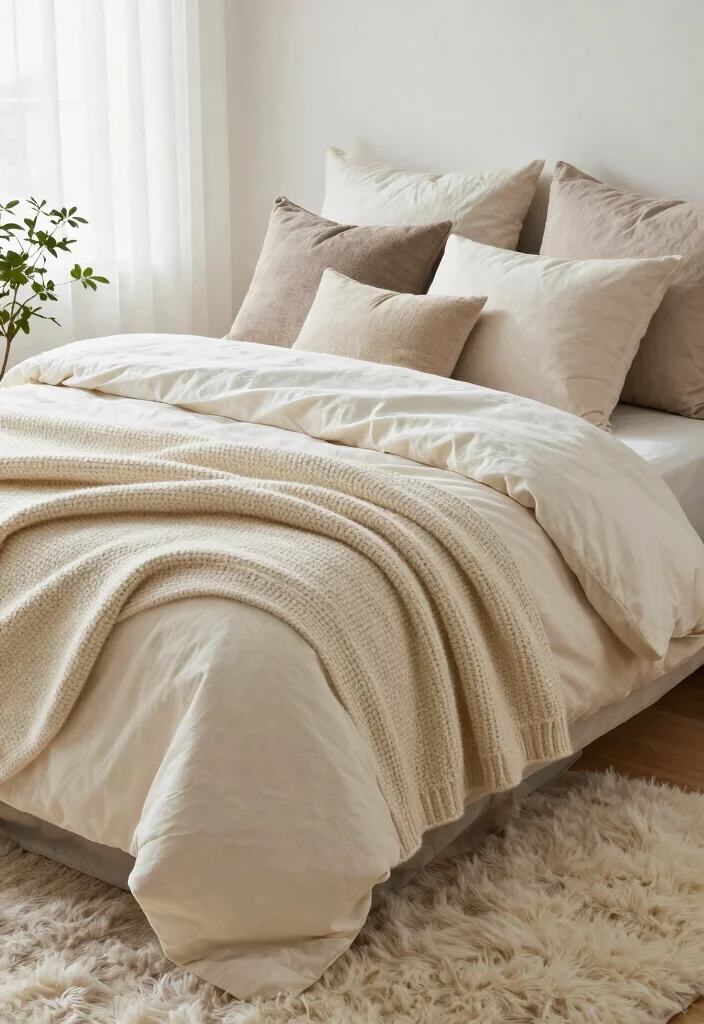 12 Bedroom Bedding Ideas That Instantly Refresh the Room 10. Texture Layering 0
