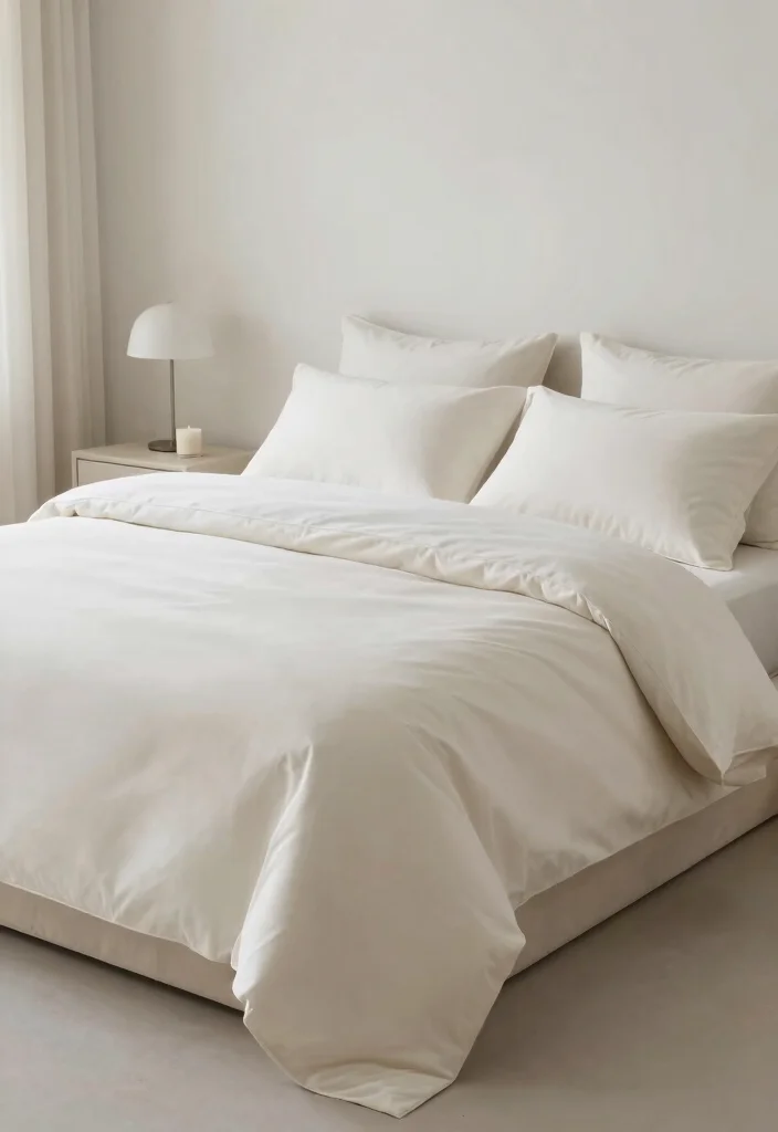 12 Bedroom Bedding Ideas That Instantly Refresh the Room 12. Minimalist Luxury 0