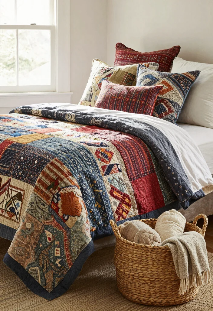 12 Bedroom Bedding Ideas That Instantly Refresh the Room 6. Handcrafted Textiles 0