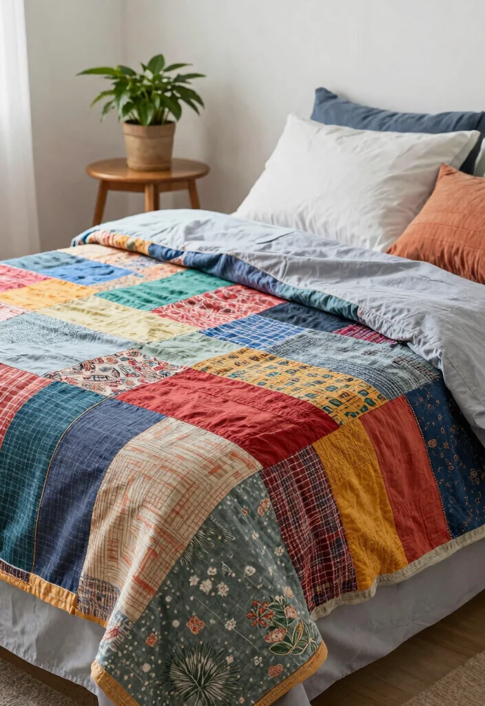 12 Bedroom Bedding Ideas That Instantly Refresh the Room 8. Upcycled Bedspreads 0