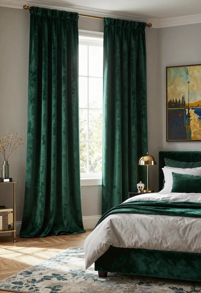 12 Bedroom Curtain Ideas That Frame the Space 5. Eco Friendly Velvet Curtains 0