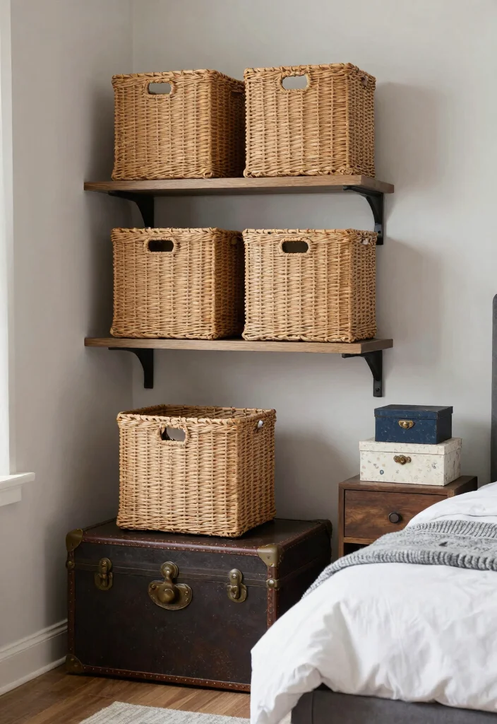12 Bedroom Decor Ideas for a Personal Touch 10. Functional Yet Stylish Storage 0