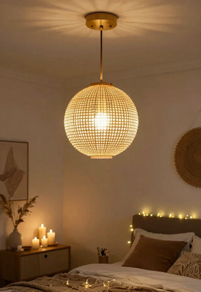 12 Bedroom Decor Ideas for a Personal Touch 5. Statement Lighting 0
