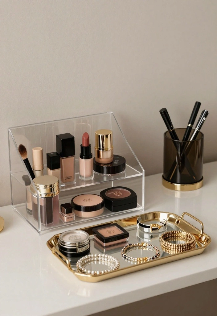 12 Bedroom Vanity Ideas for Beauty and Storage 51 12 Bedroom Vanity Ideas for Beauty and Storage 11. Chic Desk Accessories for a Polished Look 0