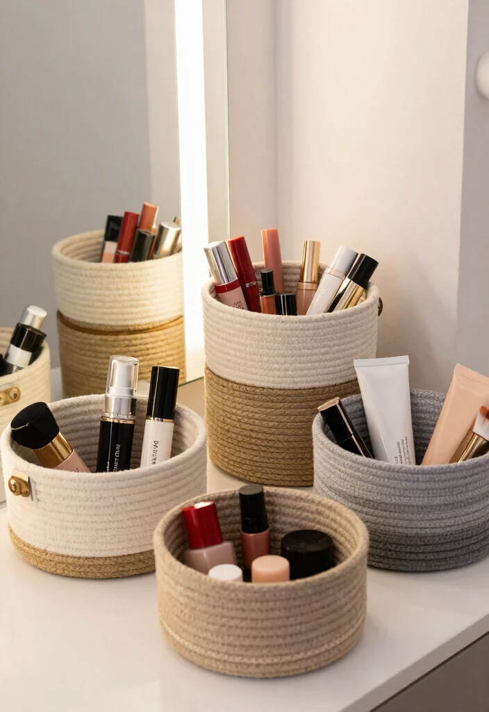 12 Bedroom Vanity Ideas for Beauty and Storage 47 12 Bedroom Vanity Ideas for Beauty and Storage 7. The Beauty of Baskets for Storage 0