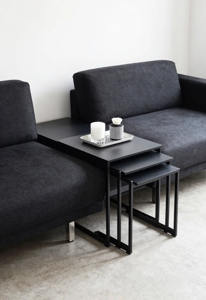 12 Black Apartment Living Room Ideas That Feel Chic 61 12 Black Apartment Living Room Ideas That Feel Chic 11. Functional Furniture 0