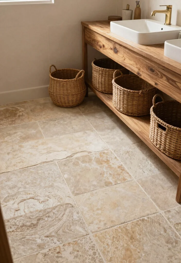 12 Cabin Bathroom Ideas with Rustic Cozy Charm 4. Natural Materials Galore 0