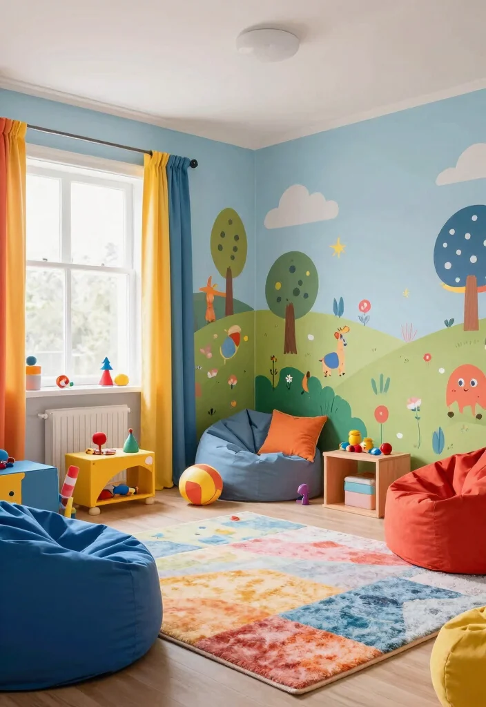 12 Children’s Bedroom Ideas That Are Fun and Practical 13 12 Childrens Bedroom Ideas That Are Fun and Practical 3. Bright and Colorful Wonderland 0