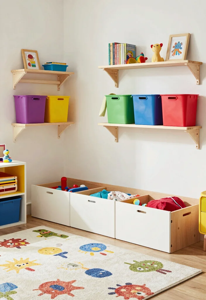 12 Children’s Bedroom Ideas That Are Fun and Practical 28 12 Childrens Bedroom Ideas That Are Fun and Practical 8. Creative Storage Solutions 0