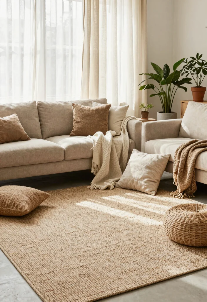 12 Comfy Living Room Ideas for Everyday Relaxing 3. Eco friendly Textiles 0