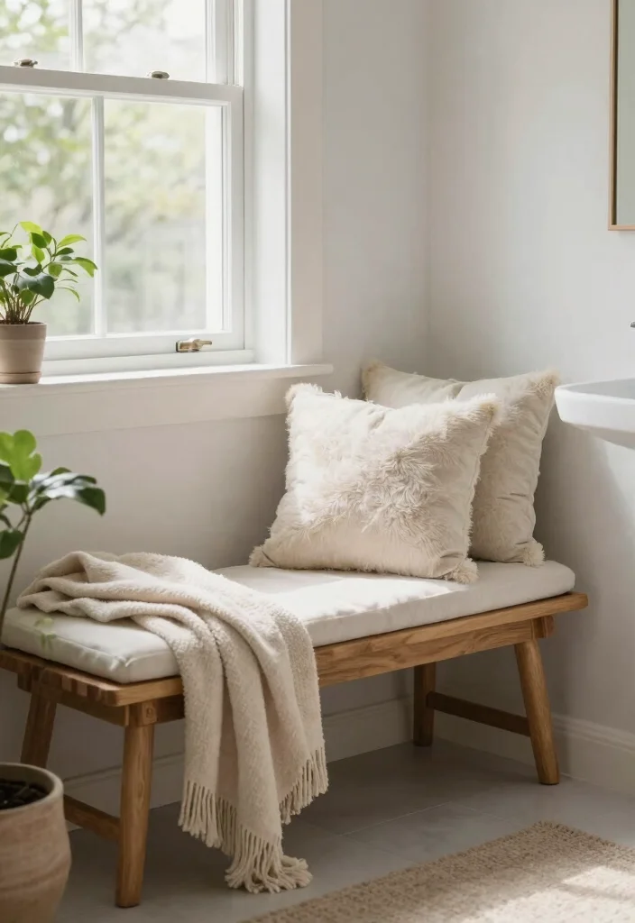 12 Cute Aesthetic Bathroom Ideas Pinterest Users Love 7. Cozy Seating 0