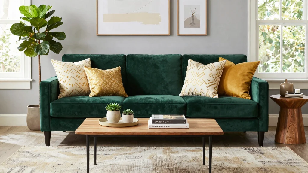 12 Dark Green Sofa Living Room Ideas That Feel Trendy
