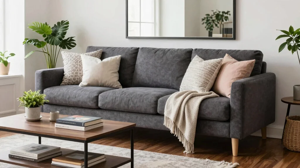 12 Dark Grey Sofa Living Room Ideas with Depth