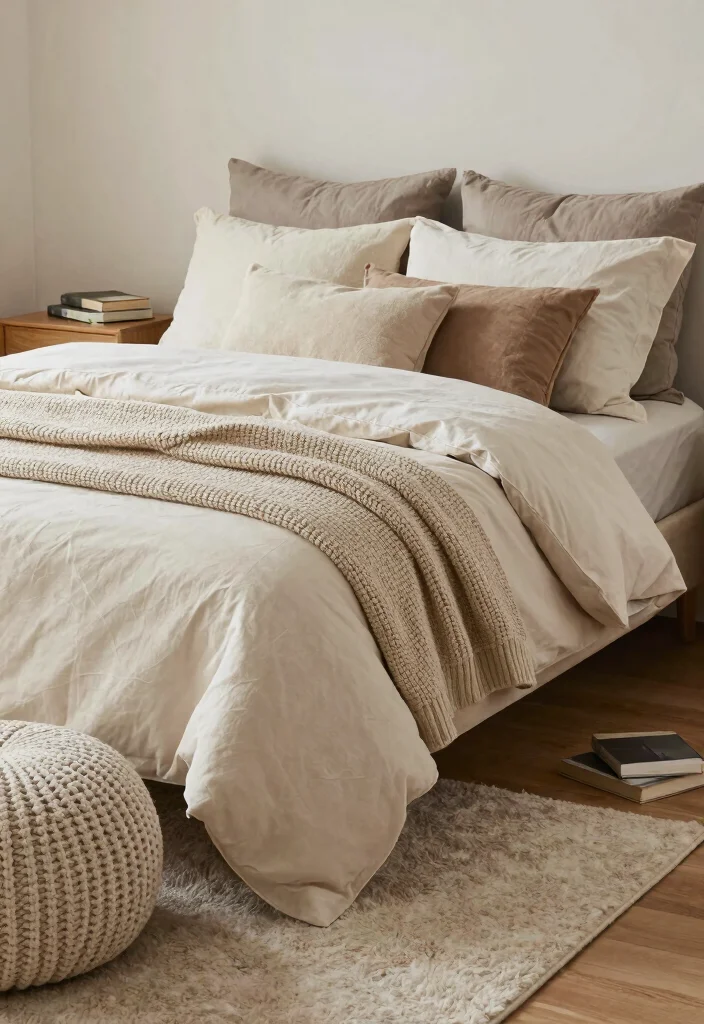 12 Double Bedroom Ideas for Balanced Layouts 4. Layered Textures 0