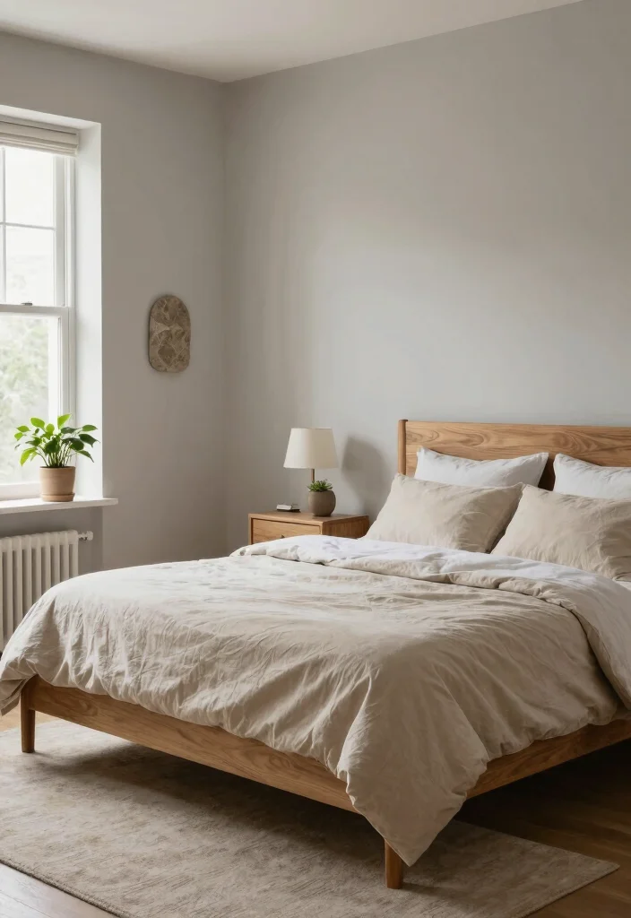 12 Gray and Beige Bedroom Ideas for Soft Neutrals 9. Incorporating Natural Elements 0