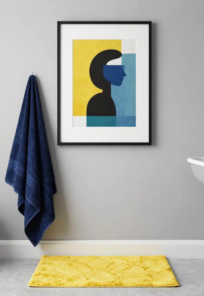 12 Grey Bathroom Ideas That Feel Modern and Timeless 6. Bold Contrasts 0