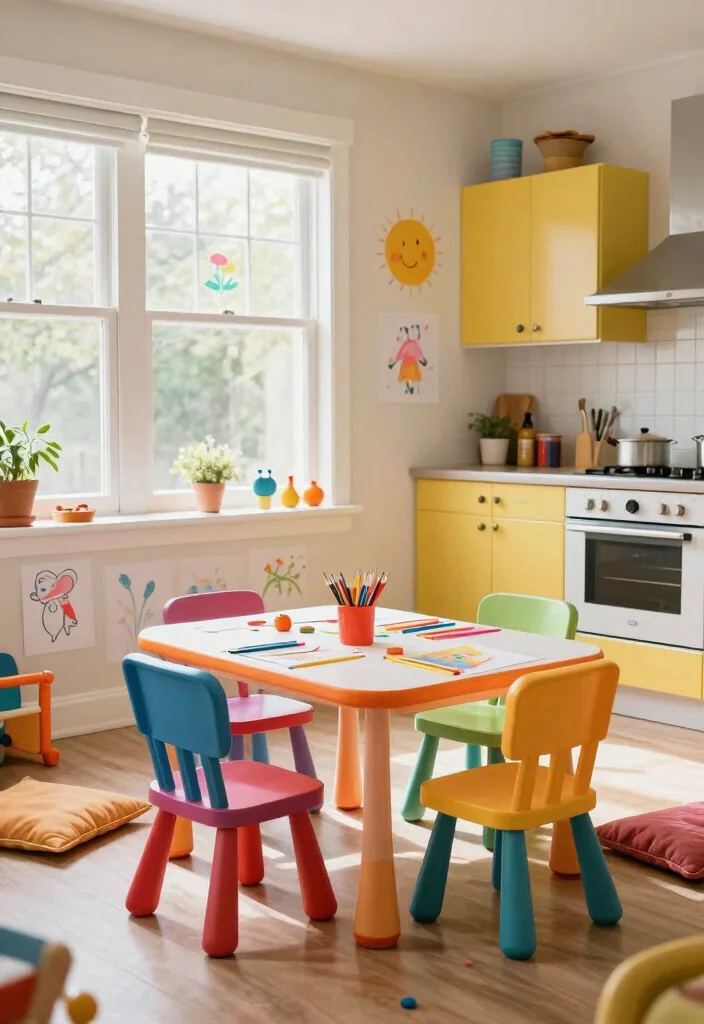 12 Kitchen Bay Window Ideas for Light and Seating 50 12 Kitchen Bay Window Ideas for Light and Seating 10. Bright Play Area for Kids 0