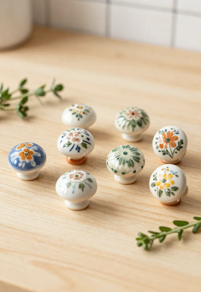 12 Kitchen Cabinet Hardware Ideas That Instantly Upgrade Style 6. Ceramic Knobs 0