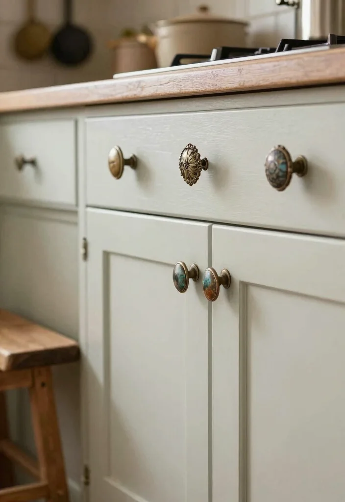 12 Kitchen Cabinet Hardware Ideas That Instantly Upgrade Style 8. Vintage Finds 0