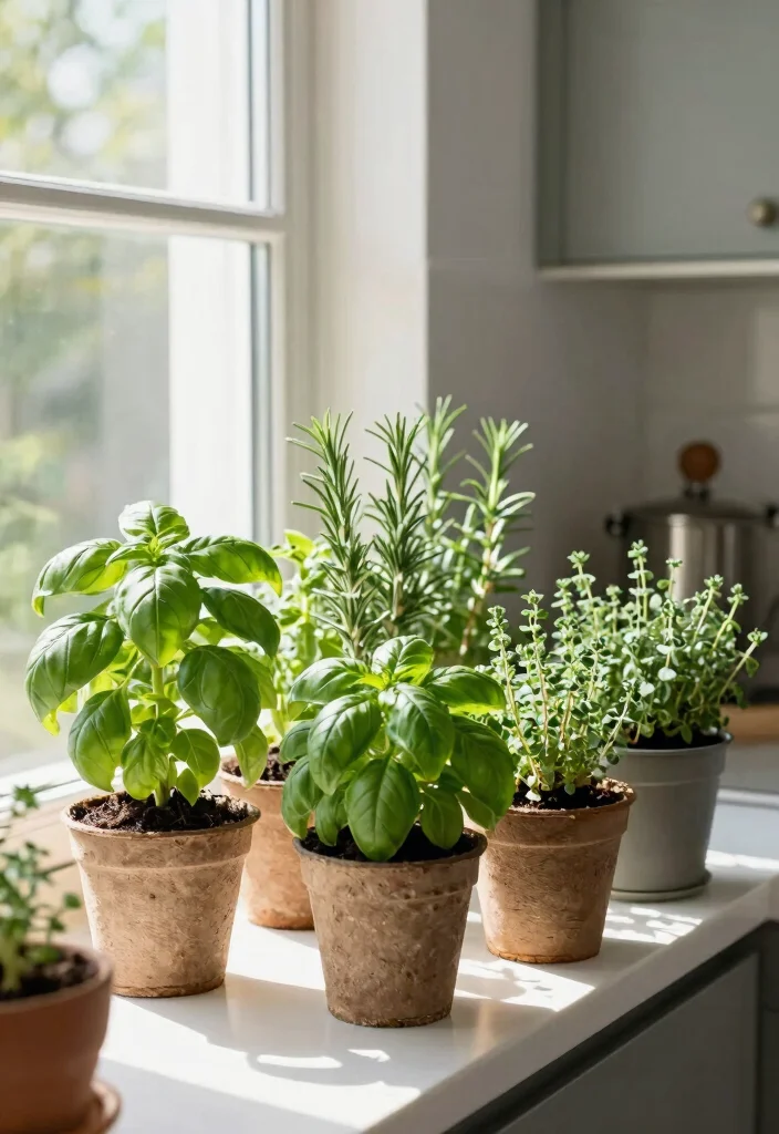 12 Kitchen Decoration Ideas for a Finished Look 4. Indoor Herb Garden 0