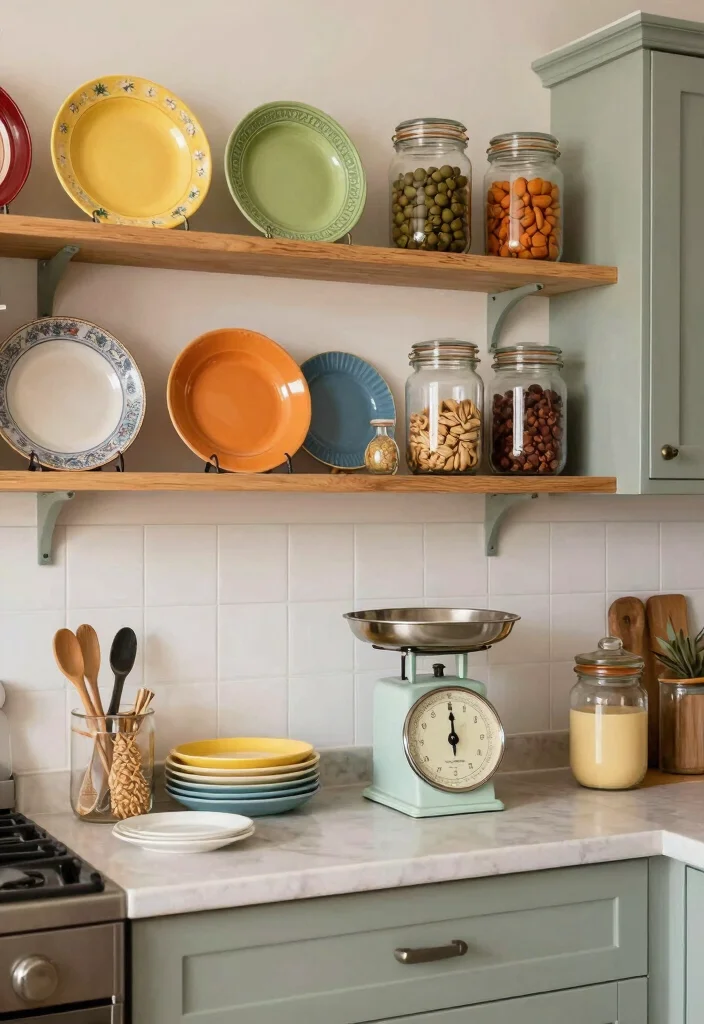 12 Kitchen Decoration Ideas for a Finished Look 7. Vintage Finds 0