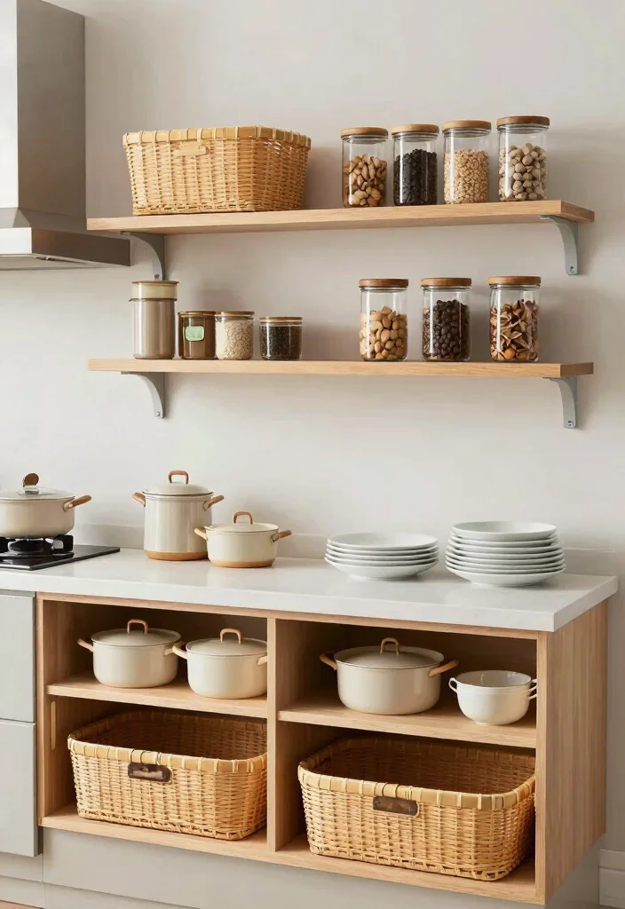 12 Kitchen Decoration Ideas for a Finished Look 9. Stylish Storage Solutions 0