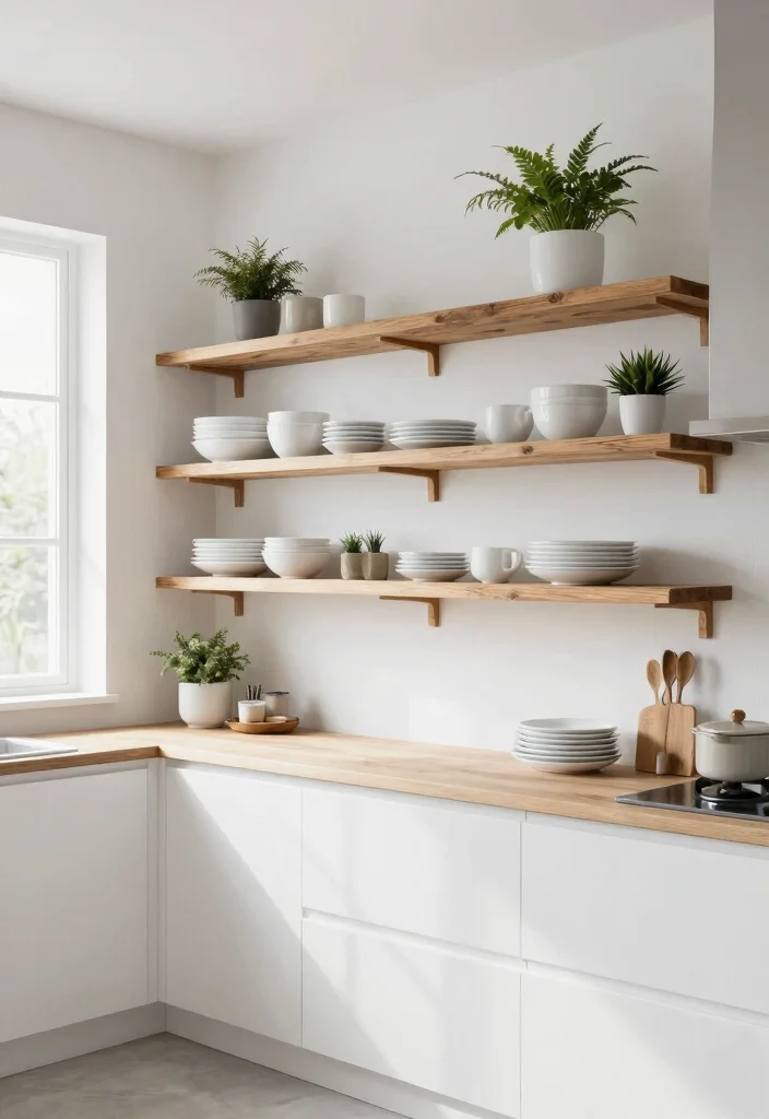 12 Kitchen Set Ideas for a Cohesive Look 25 12 Kitchen Set Ideas for a Cohesive Look 5. Minimalist Open Shelving 0