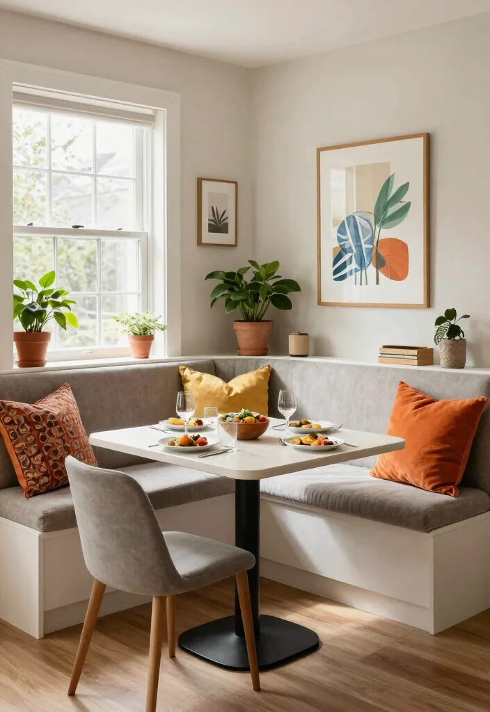 12 Kitchen Sitting Area Ideas for Casual Meals 5. Stylish Banquette Seating 0