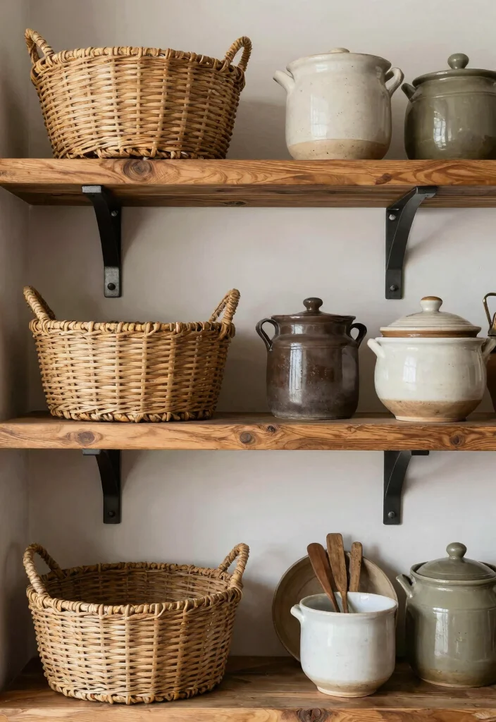 12 Kitchen Wall Shelf Ideas That Balance Style and Storage 61 12 Kitchen Wall Shelf Ideas That Balance Style and Storage 11. Mixing Textures 0