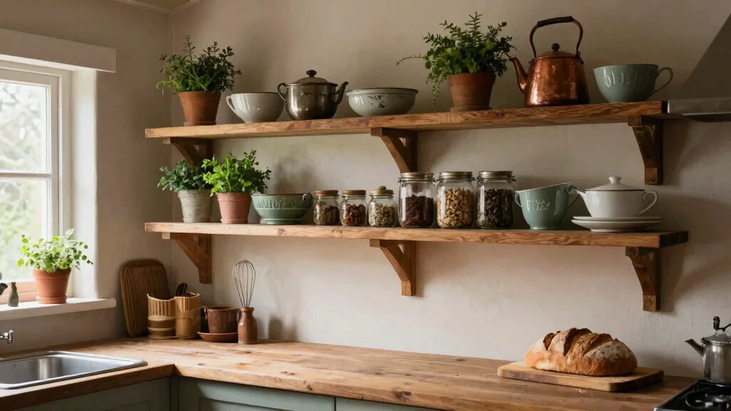 12 Kitchen Wall Shelf Ideas That Balance Style and Storage